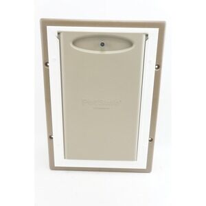 NWOB PetSafe Medium Entry Aluminum Pet Door Tan for Walls